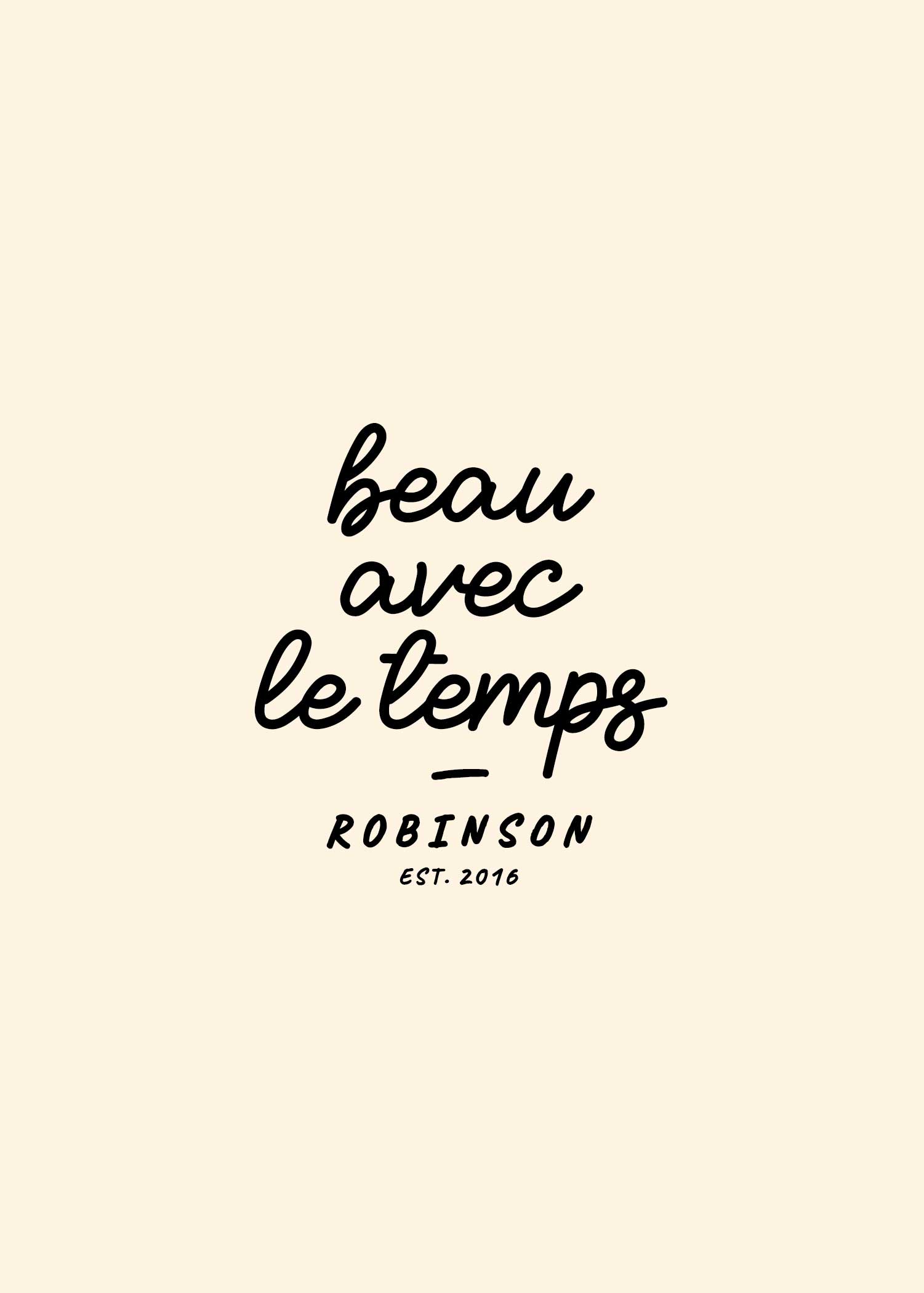 Crewneck "Beau avec le temps"