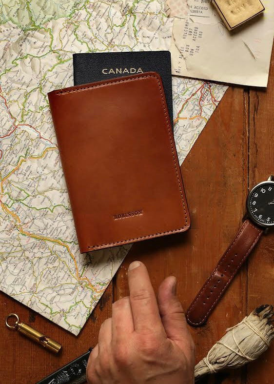Passport Wallet - Brown