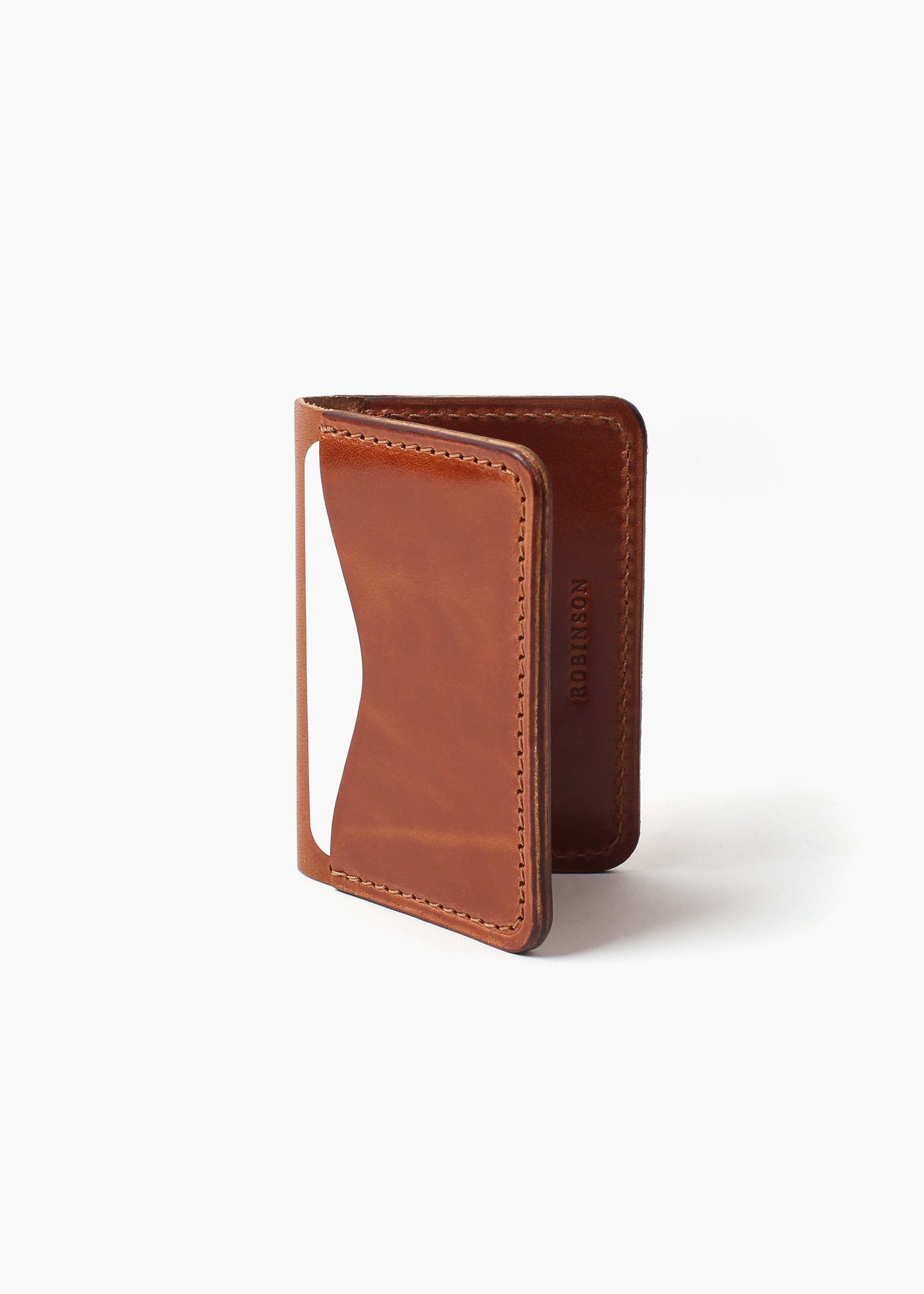 Card Wallet 3 pockets - Brown