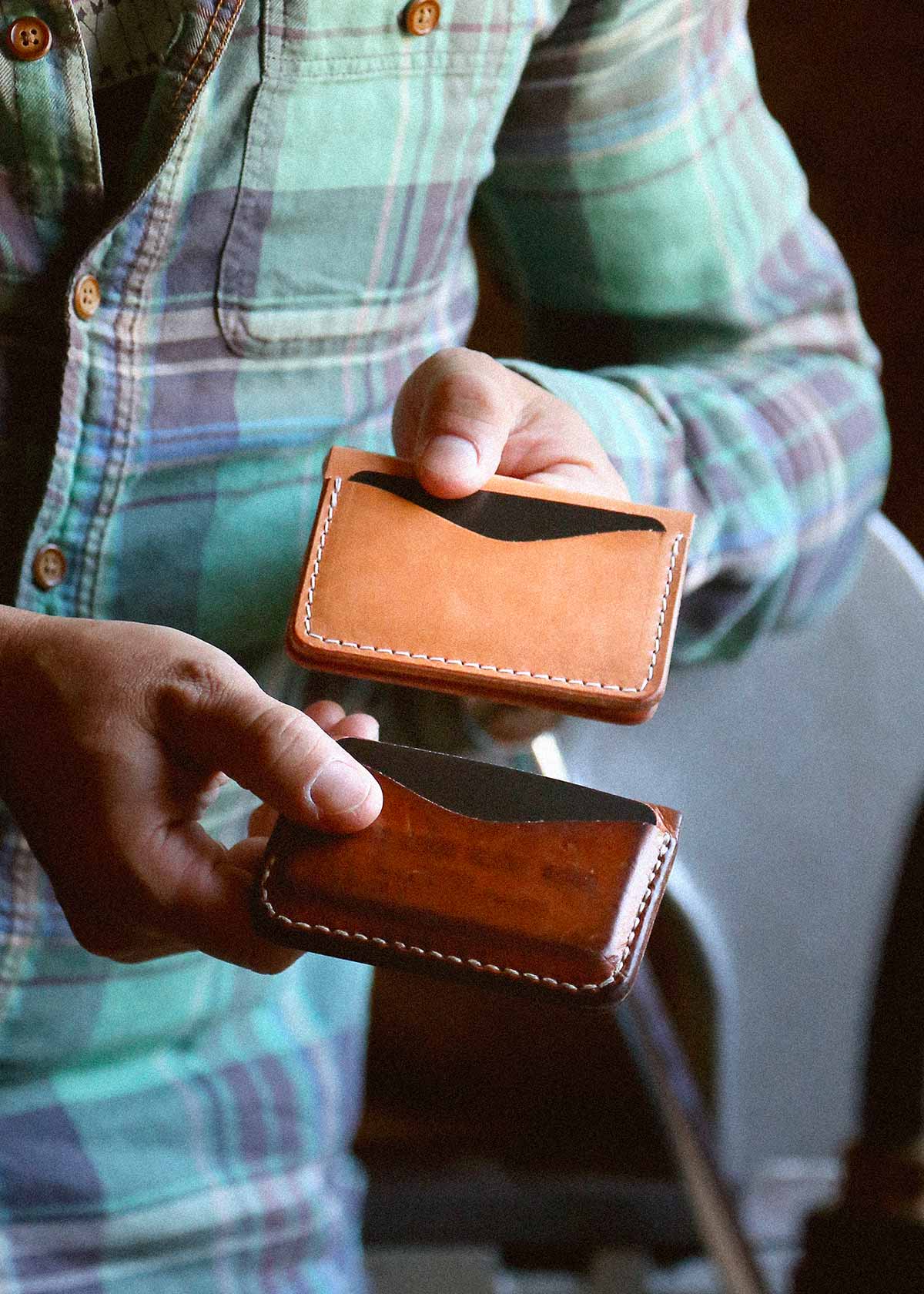 Card Wallet 3 pockets - Oak