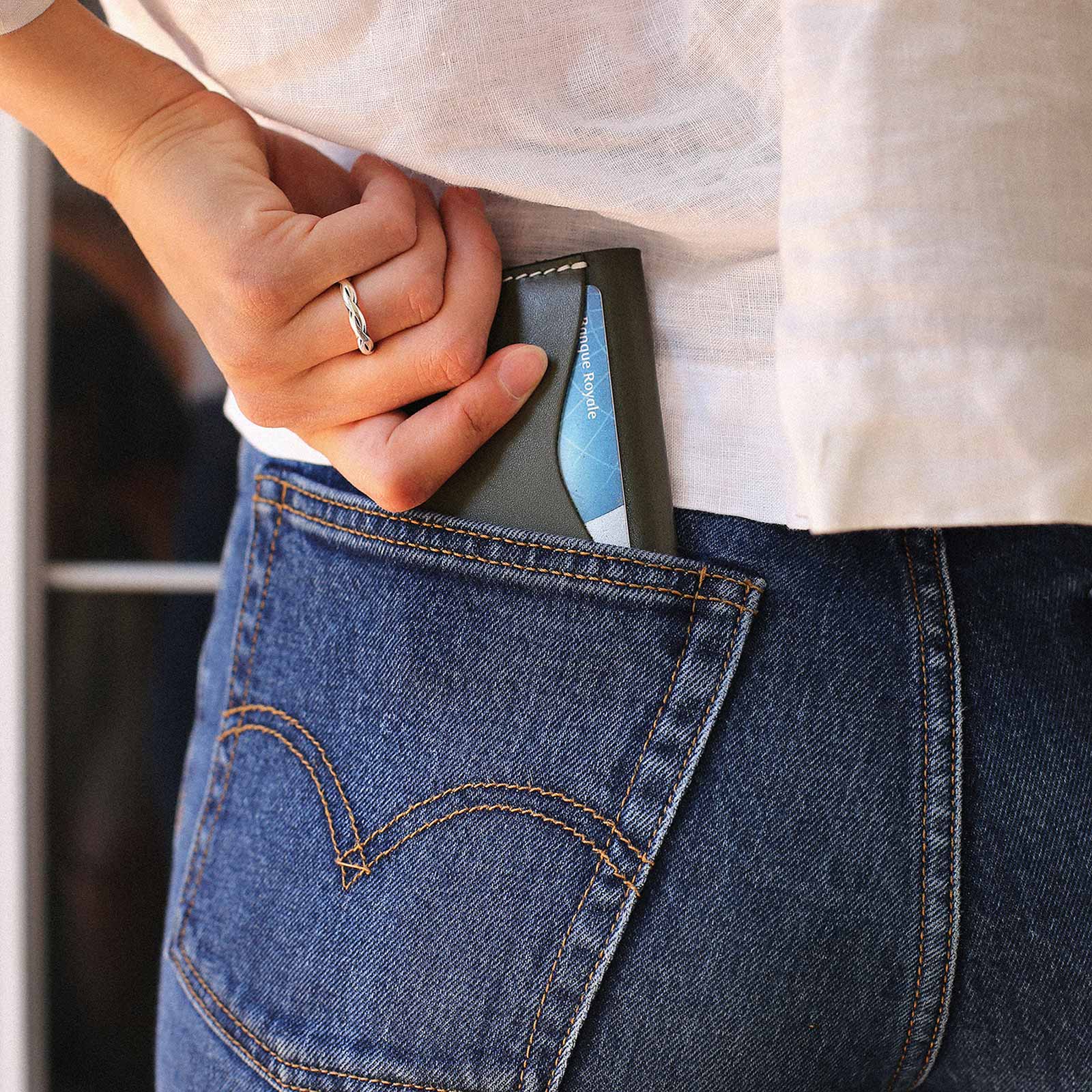 Card Wallet 3 pockets - Green