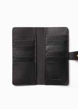 Vertical Wallet 12 Pockets - Black