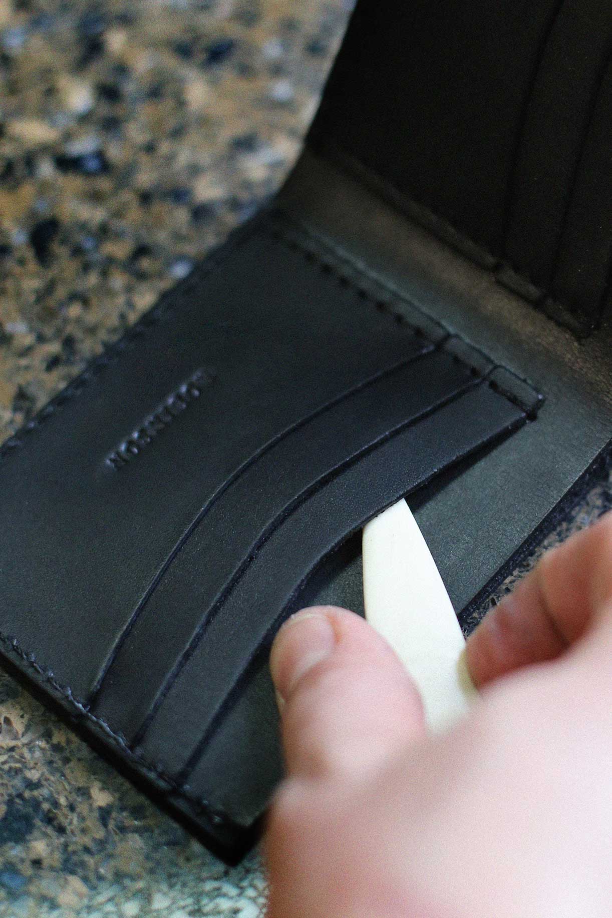 Bifold Leather Wallet (Black)