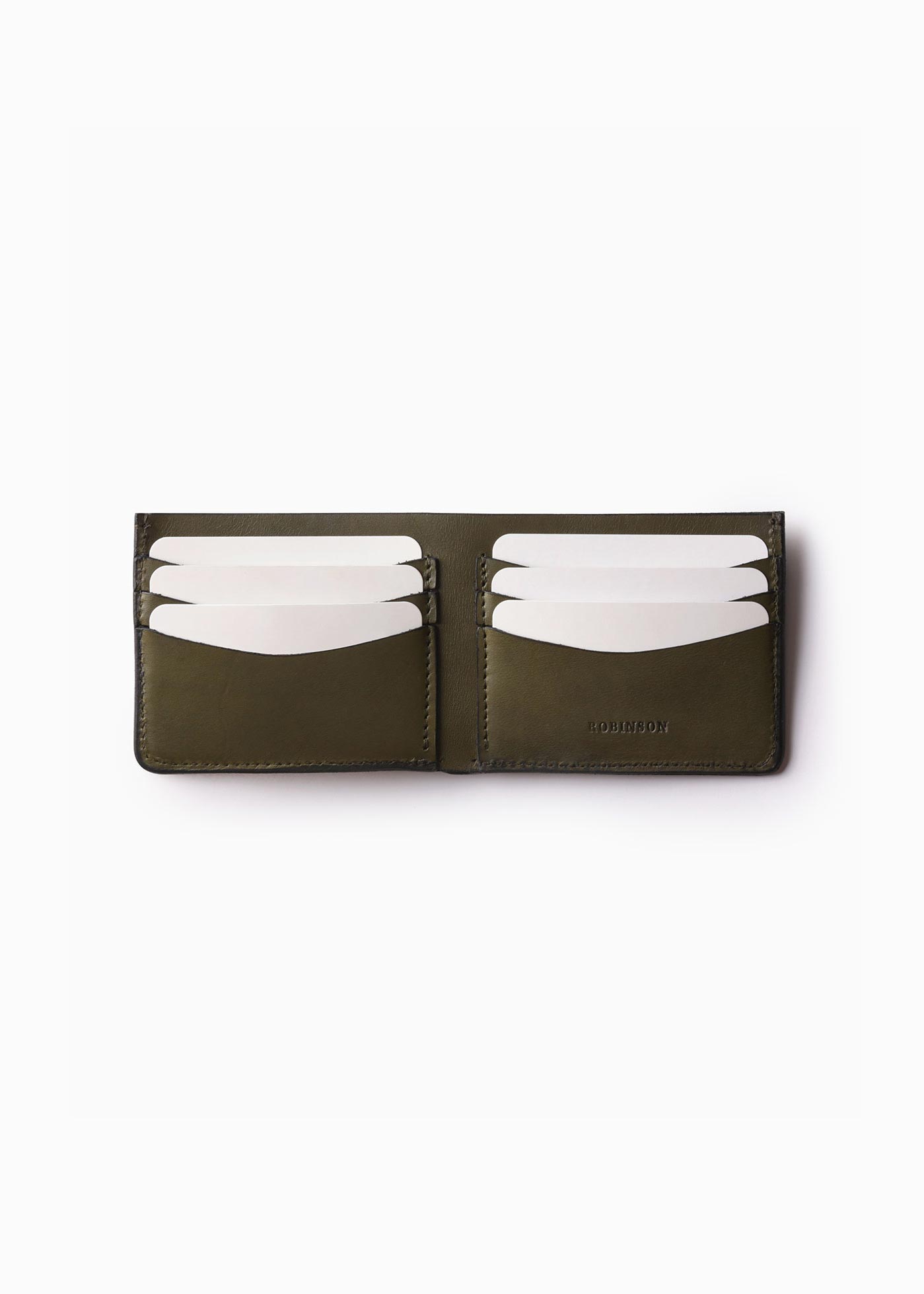 Leather Bifold Wallet - Green