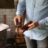 Leather Sunglasses Case - Brown