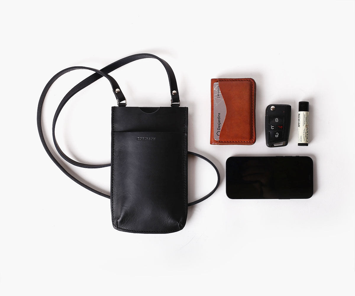 Crossbody Phone Bag - Black