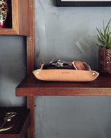 Leather Valet Tray - Natural