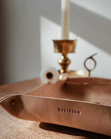 Leather Valet Tray - Natural