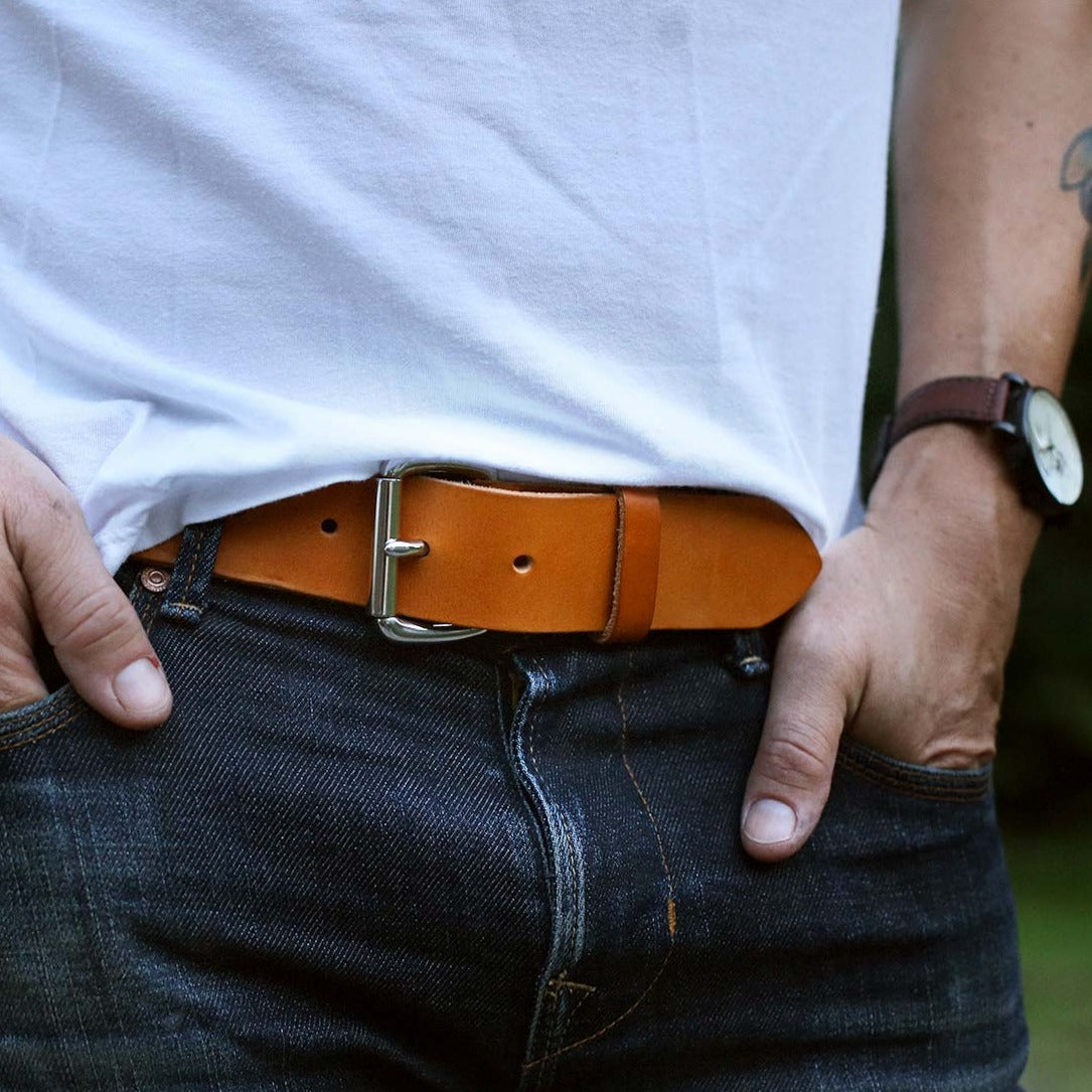 Leather Belt 1.5" - Whisky Tan