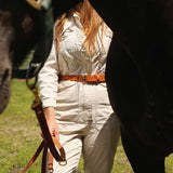 Ceinture 1" en cuir - Whisky Tan