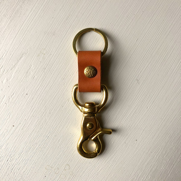 Leather Key Chain - Whisky Tan