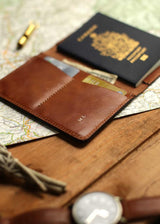 Porte-passeport - Brun