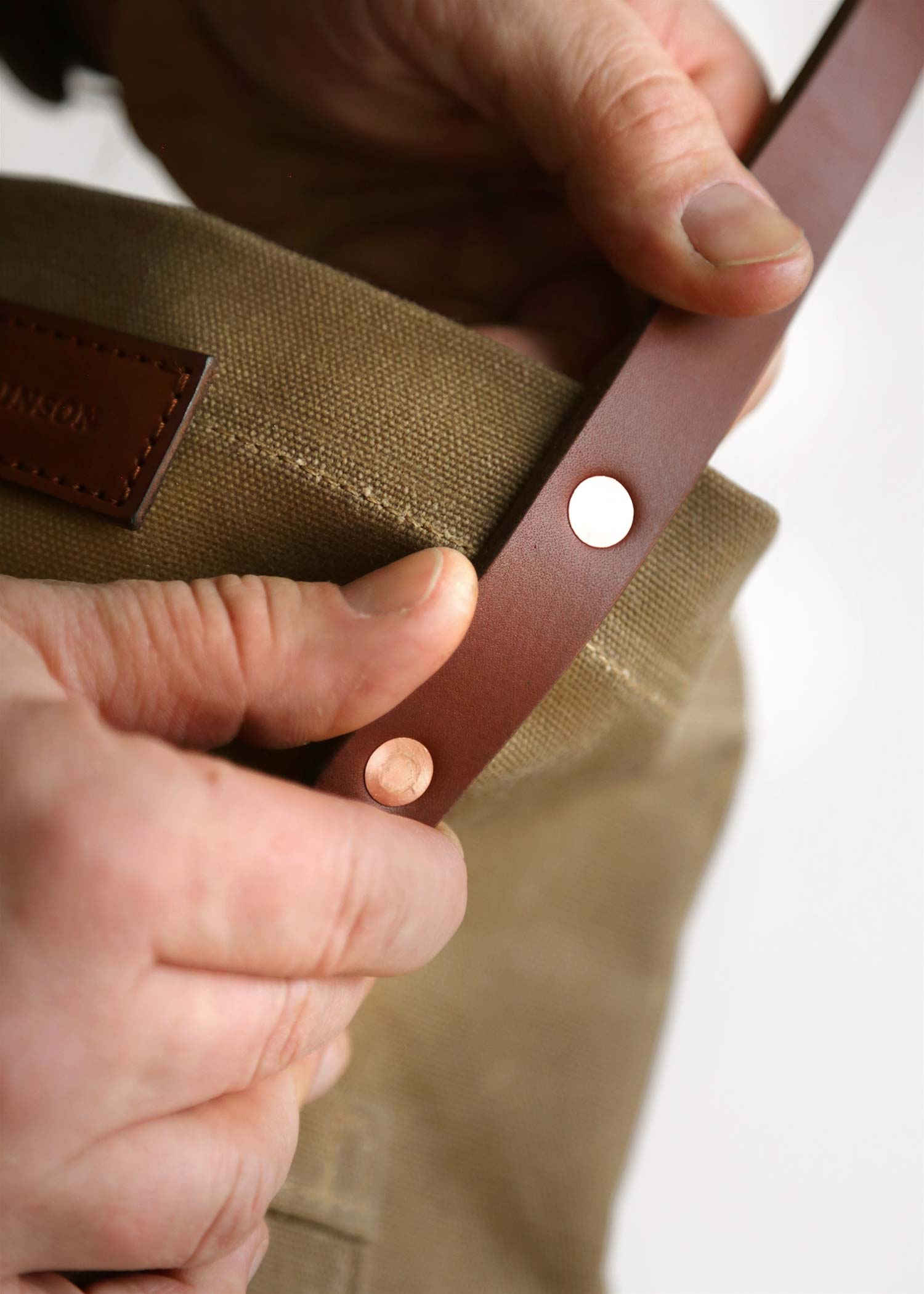 Fourre-tout en coton ciré - Beige