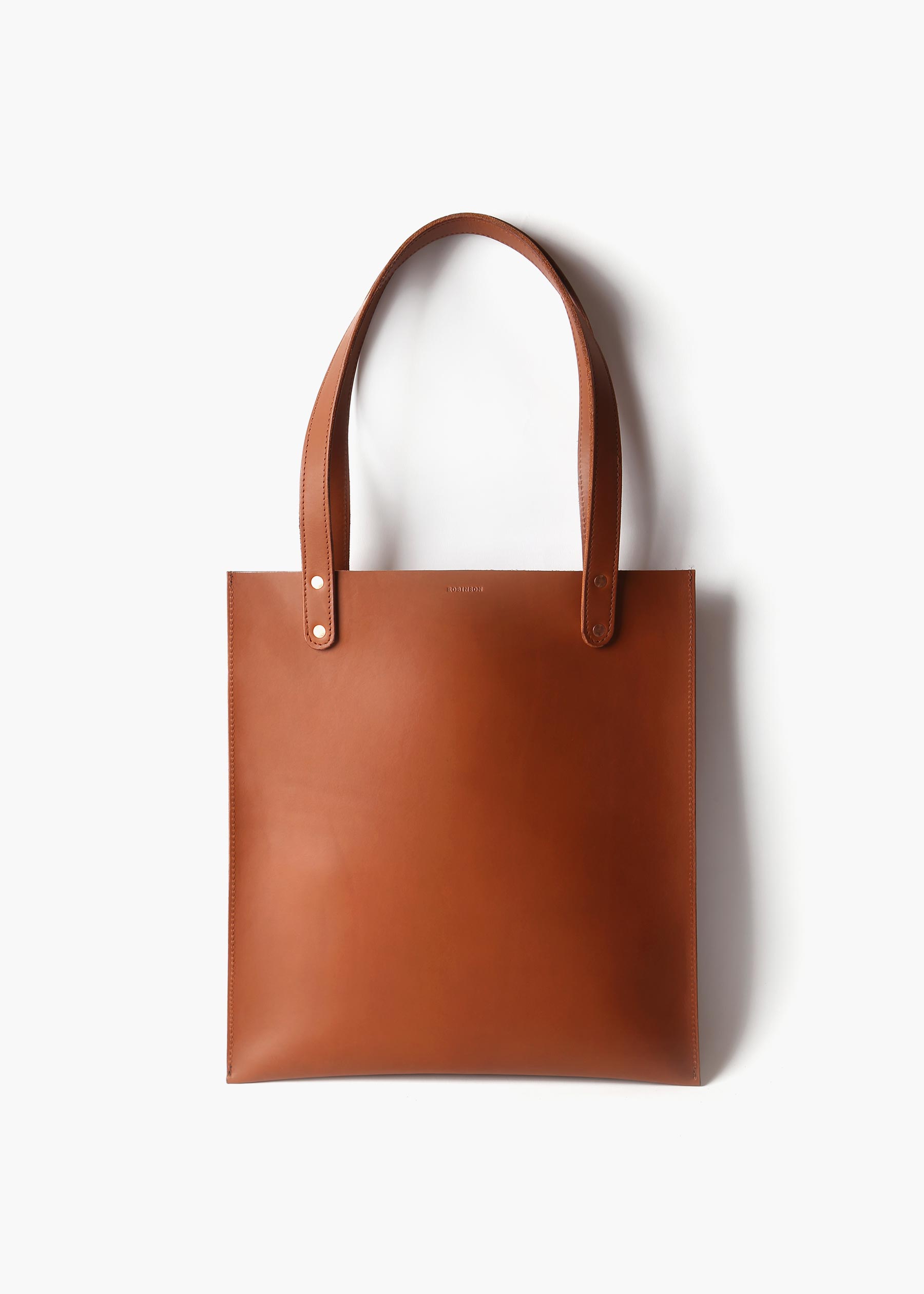 Amandine - Sac tote plat - Tabac