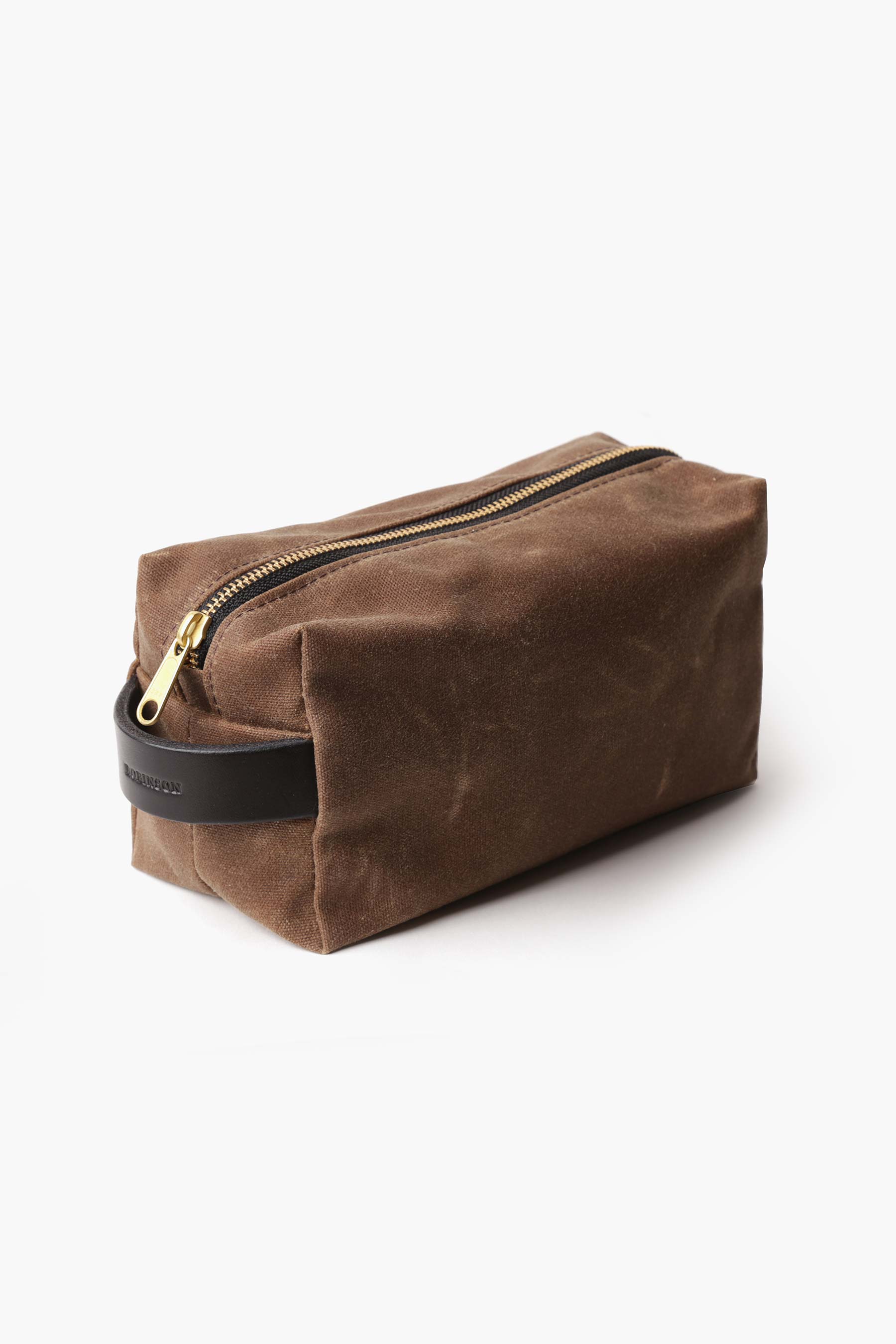 Trousse en coton ciré - Kaki
