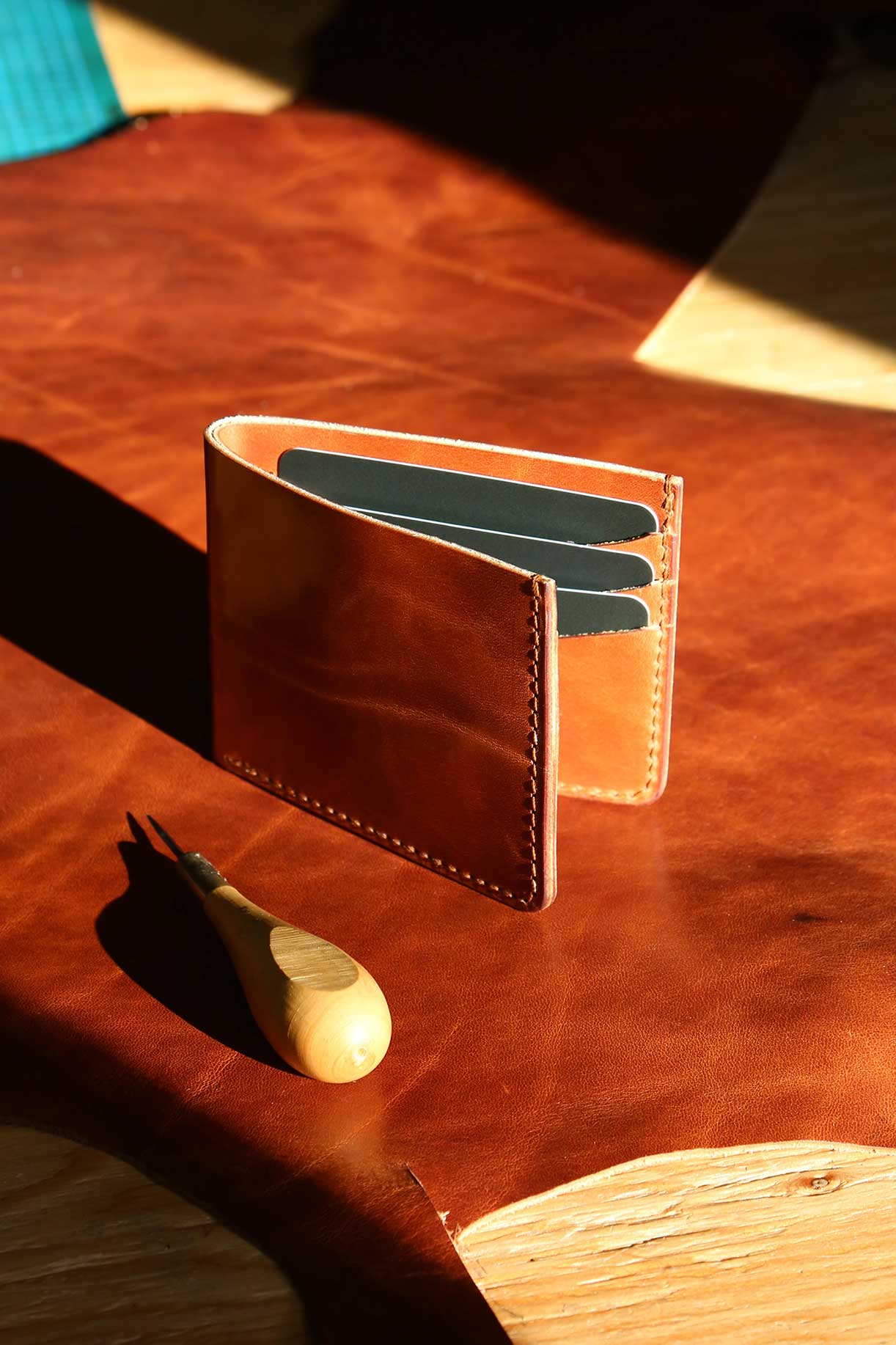 Portefeuille classique - Brun