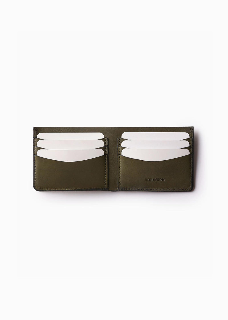 Leather Bifold Wallet - Green