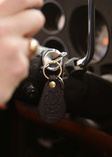 Porte-clés en cuir - Noir