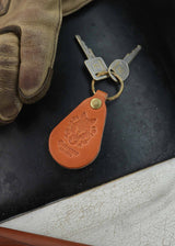 Porte-clés en cuir - Whisky Tan