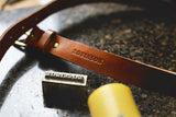 Ceinture mince 1" - Brun