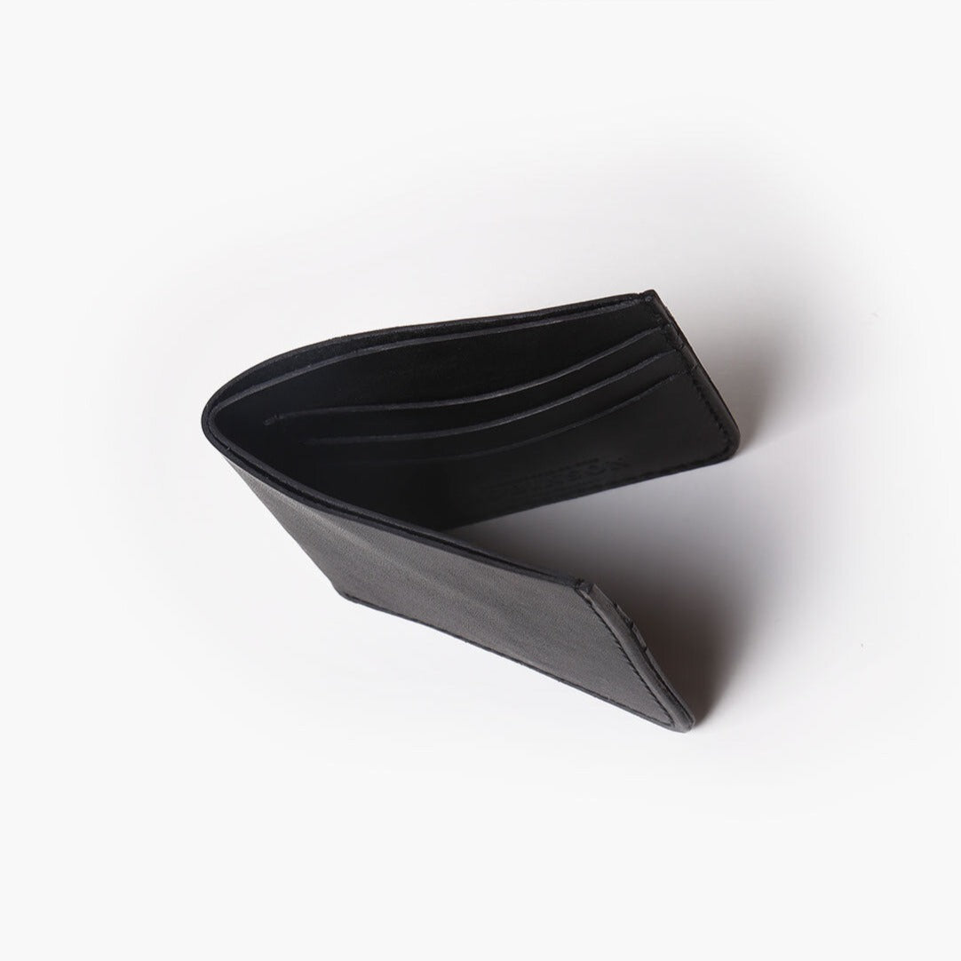 Bifold Leather Wallet (Black)