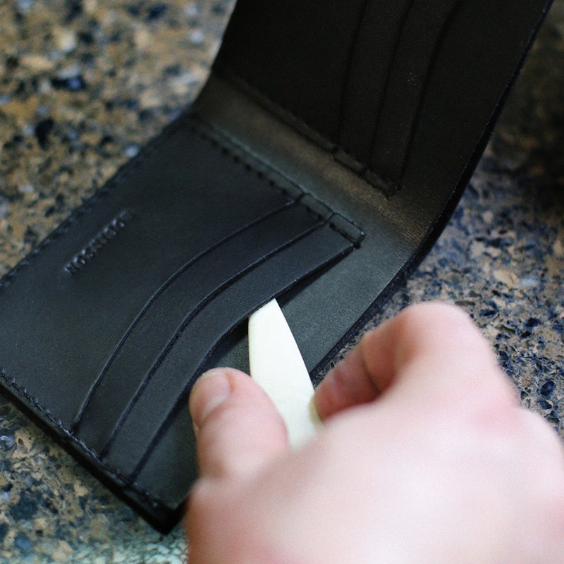 Leather Bifold Wallet - Black