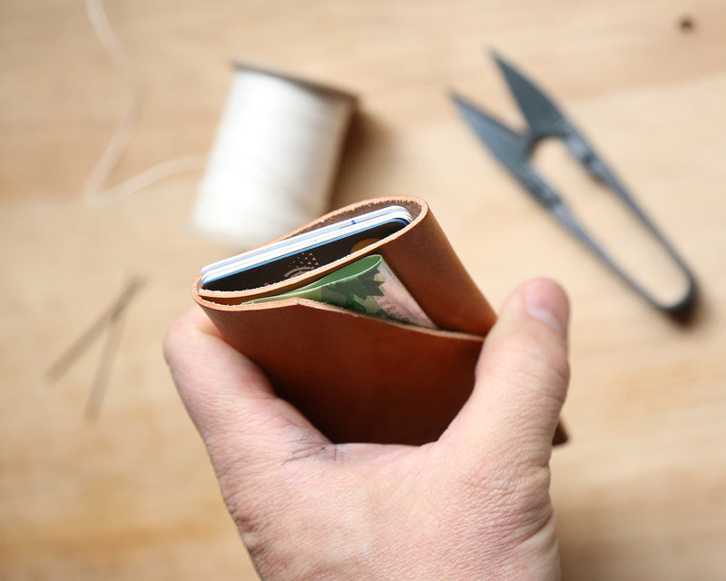 Slim wallet - Oak
