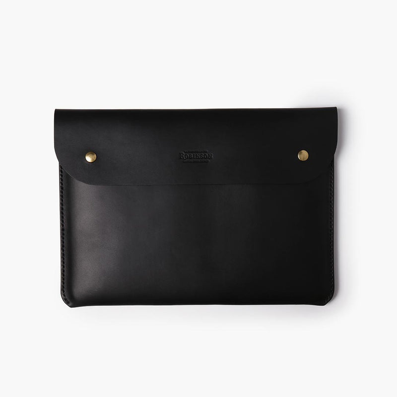 Laptop Leather Sleeve - Black