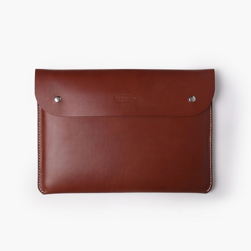 Étui en cuir Macbook Pro/Air - Brun