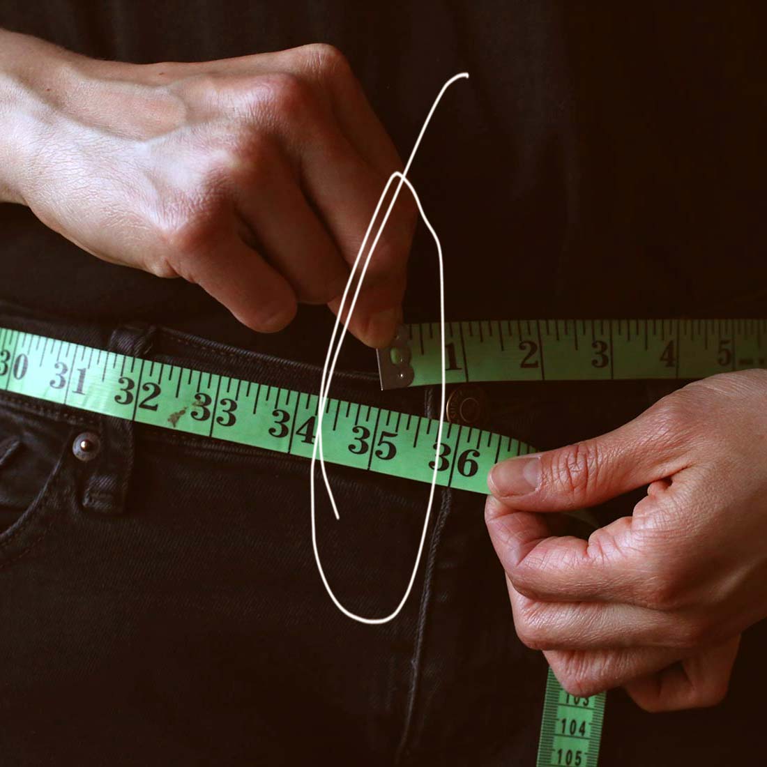 Ceinture 1" en cuir - Whisky Tan