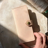 Vertical Wallet 12 pockets - Natural