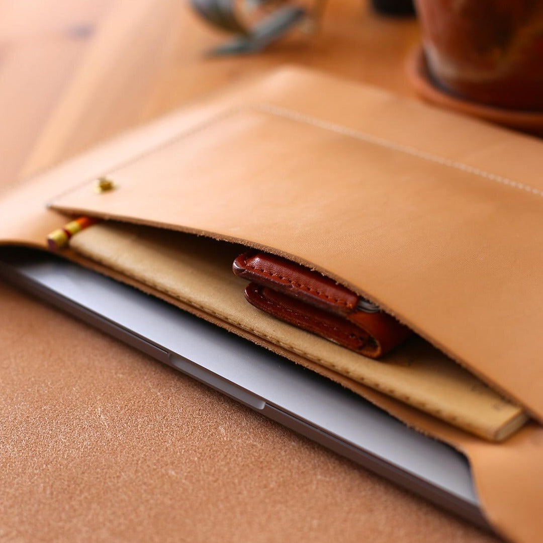 Leather Case Macbook Pro/Air 13"/15" - Natural