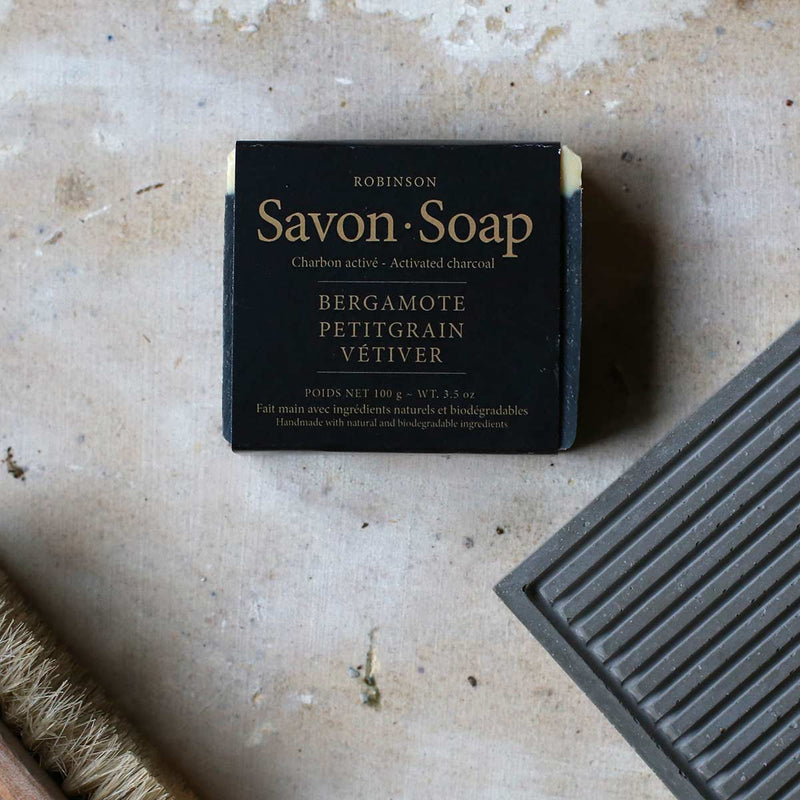 Savon pour le corps + Porte-savon en ciment