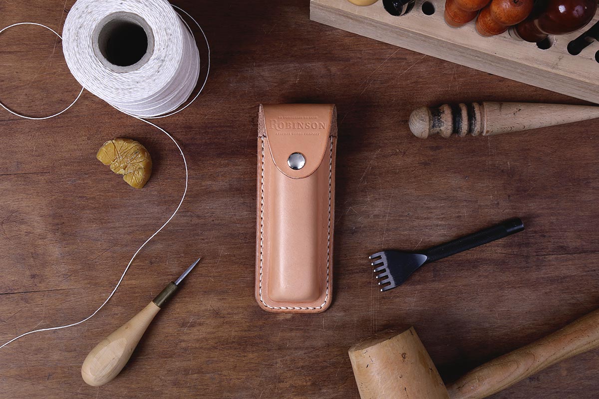 Opinel no.10 Harvest Knife Leather Sheath + Knife (combo)