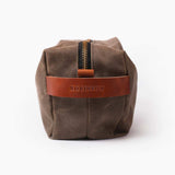 Wax canvas Dopp Kit - Khaki